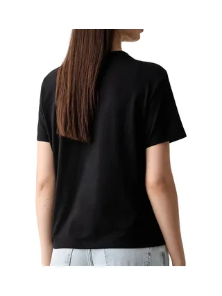 T-Shirt Noir Femme Calvin Klein Jeans Varsity 2