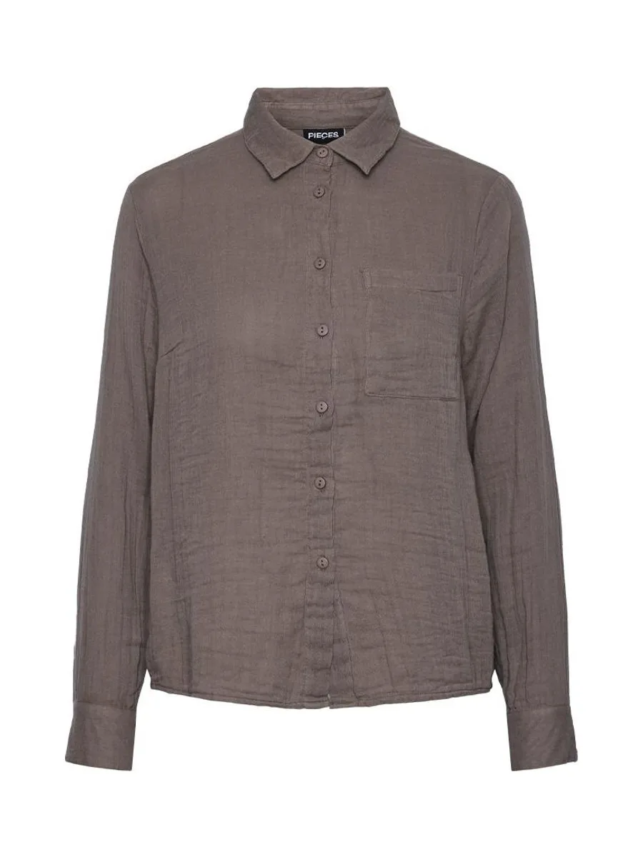 Chemise Marron Femme Pieces Kappel 2