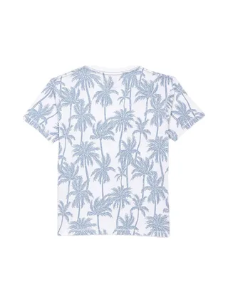 T-Shirt Blanc/Bleu Garçon Kaporal Omyg 2