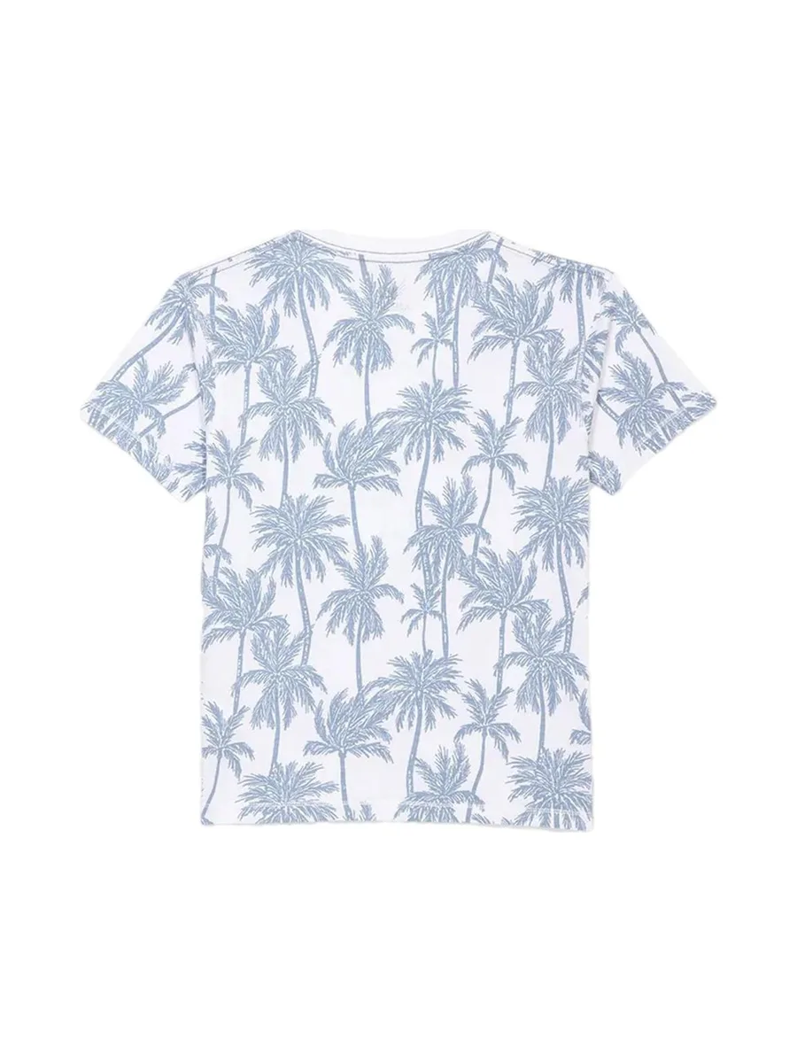 T-Shirt Blanc/Bleu Garçon Kaporal Omyg 3