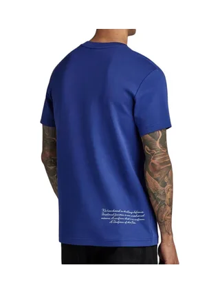 T-shirt Bleu Roi Homme G-Star Raw D23897 2