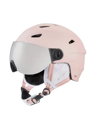 Casque de Ski Rose Femme Cairn Electron Visor 1