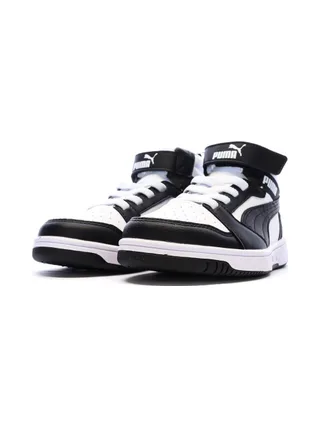 Baskets Blanc/Noires Garçon Puma Rebound 6