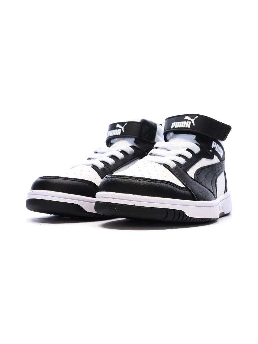 Baskets Blanc/Noires Garçon Puma Rebound 7