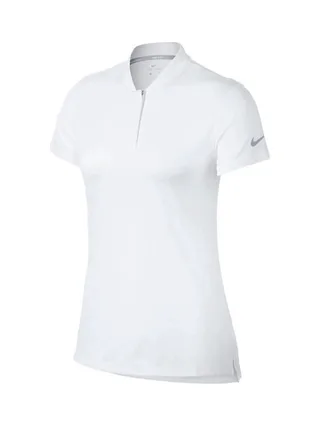 Polo de sport Blanc Femme Nike Dry SS Bld 1