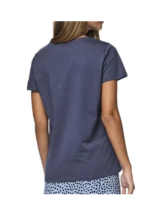 T-Shirt Marine Femme Pieces Briella 2