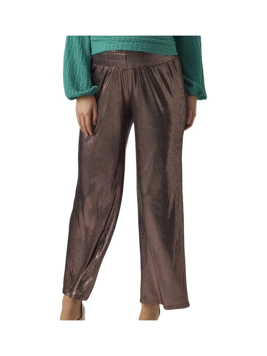 Pantalon Ample Violet Femme Mamalicious 2