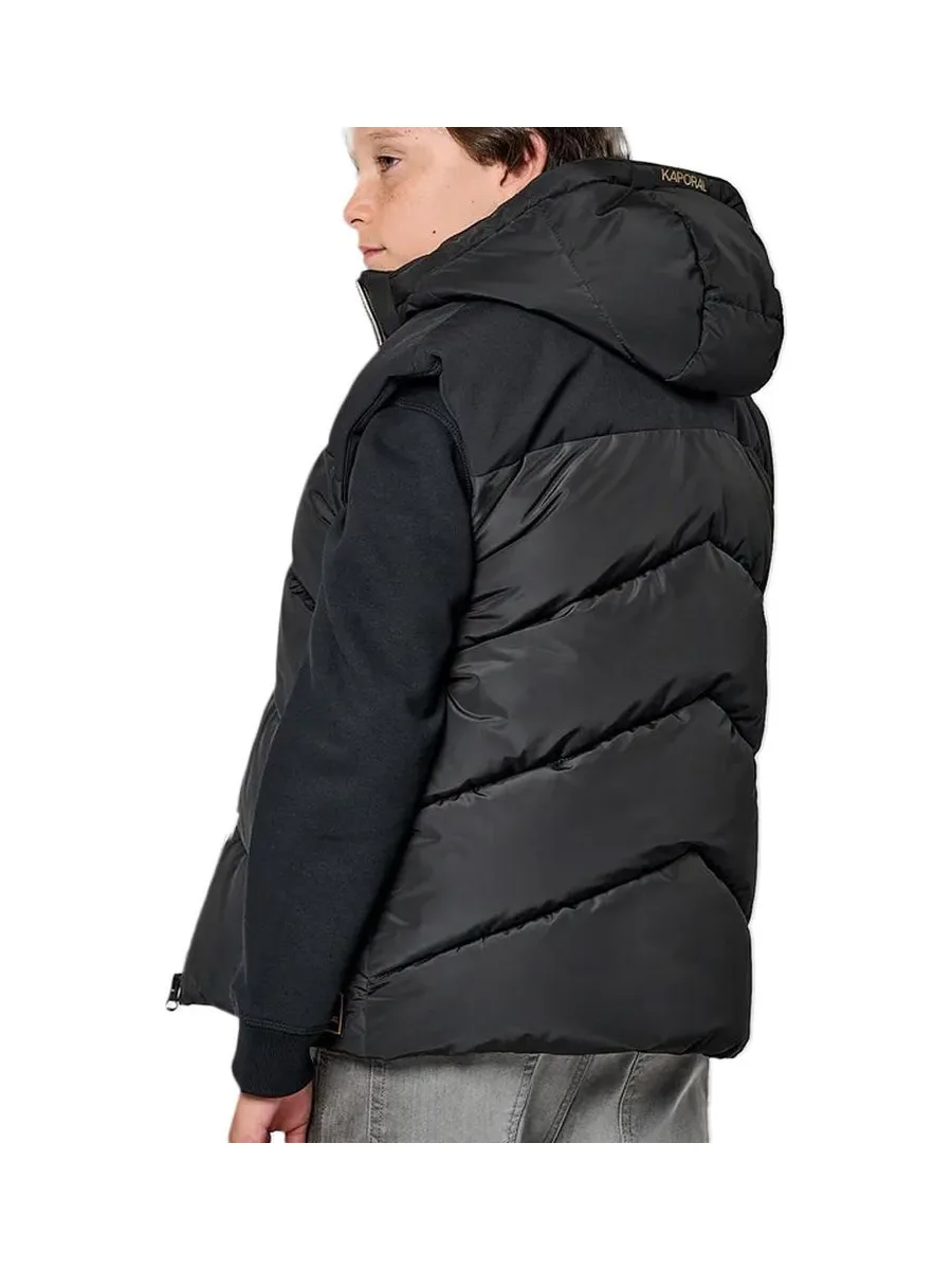Doudoune sans manche Noire Garçon Kaporal MEXH 3