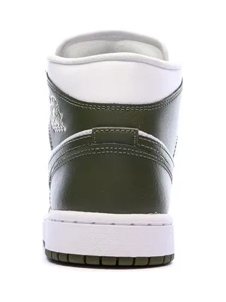 Baskets Beige/Kaki Mixte NIKE Air Jordan 1 Mid Rose 3