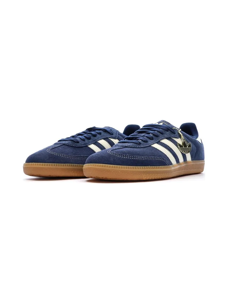 Baskets Bleu Marine/Blanc Homme Adidas Samba 7