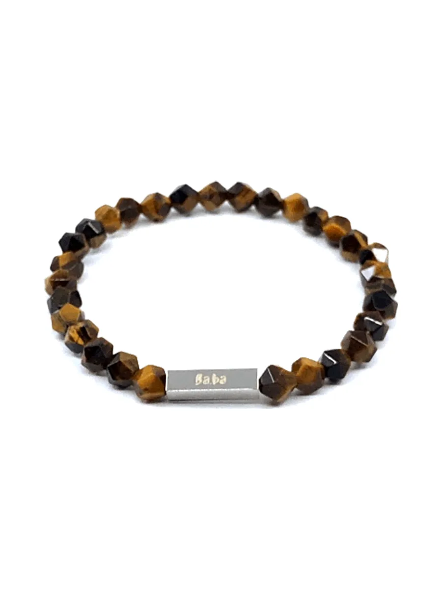 Bracelet Vaugirard marron - pierres naturelles 5