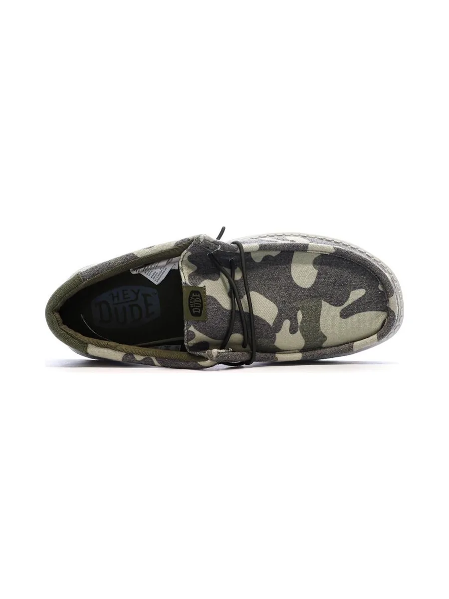 Chaussures Militaire Kaki Homme Hey Dude Camo 5