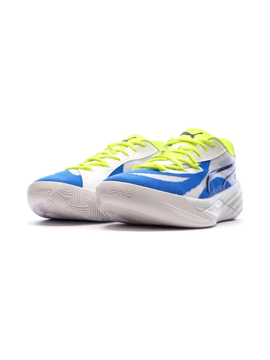 Chaussures de Basketball Blanches/Bleu Homme Puma All-pro Nitro 7