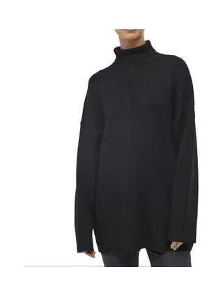 Pull Oversize Noir Femme Object Tunic 1