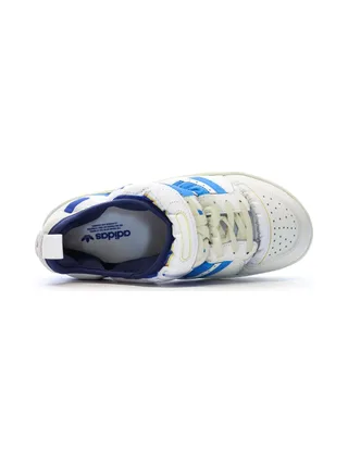 Baskets Blanches/Bleu Homme Adidas Puffylette 3