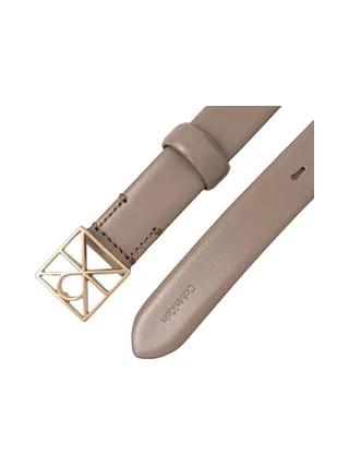 Ceinture Taupe Femme Calvin Klein Jeans Emblem - T 2