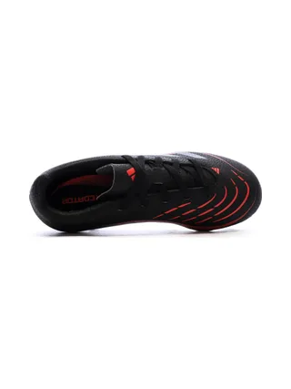 Chaussures de football Noires/Rouges Garçon Adidas Predator 4