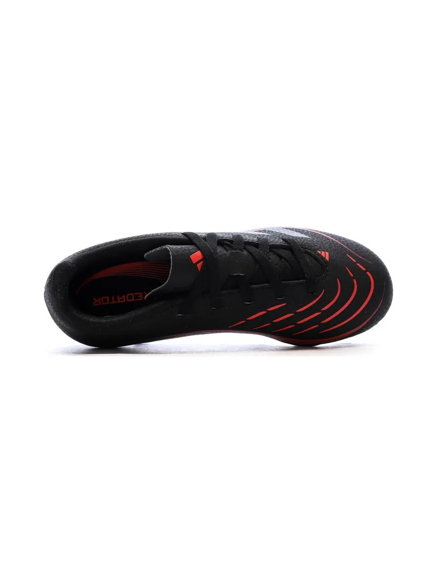 Chaussures de football Noires/Rouges Garçon Adidas Predator 5