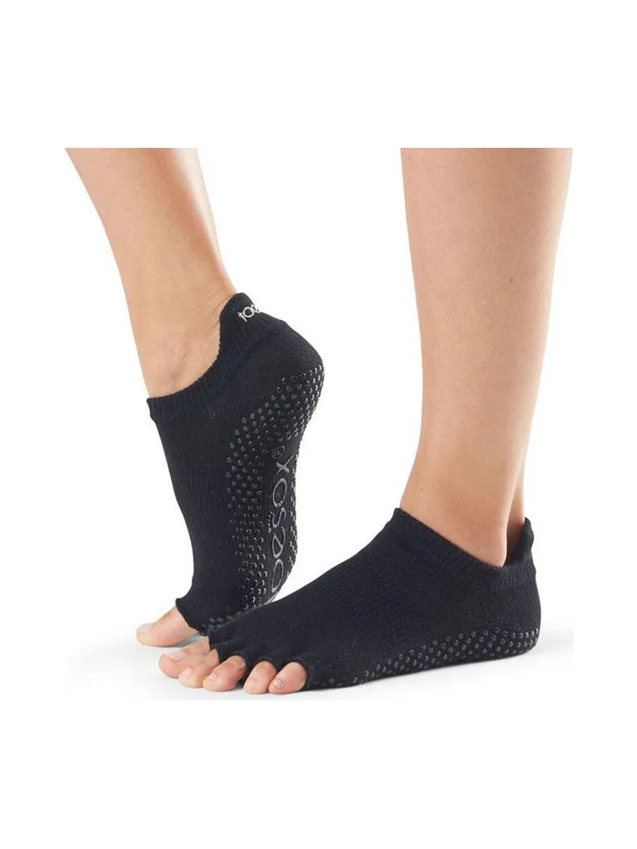 Chaussettes Mitaine Noir Femme Toesox Lowrise Anti-dérapante 2