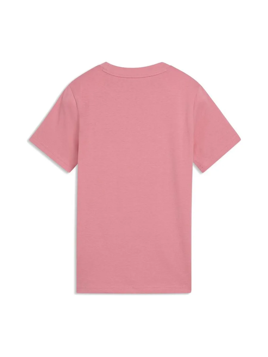 T-Shirt Rose Fille Puma Tape 3