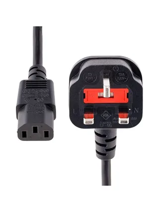 3m UK Power Cord - 3 Pin Mains Lead 2