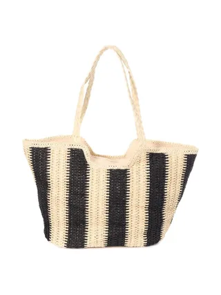 Sac de Plage Naturel/Noir Femme Gérard Pasquier 2