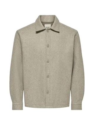Chemise Beige Homme Only & Sons Stavi Ash 1