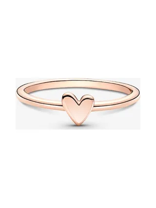 Pandora - Bague Cœur en plaqué or rose 14 carats 3