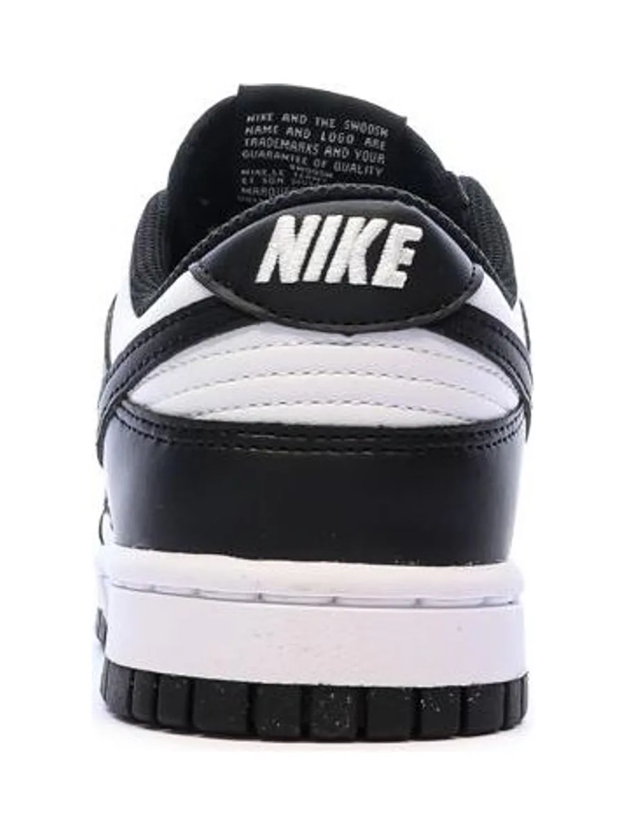 Dunk Low Baskets Blanches/Noires Femme Nike 3