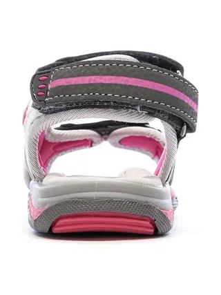 Sandales Grises/Rouges Bébé Kimberfeel Missi 3