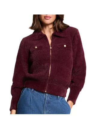 Gilet Zippé Prune Femme Morgan DOMI 1