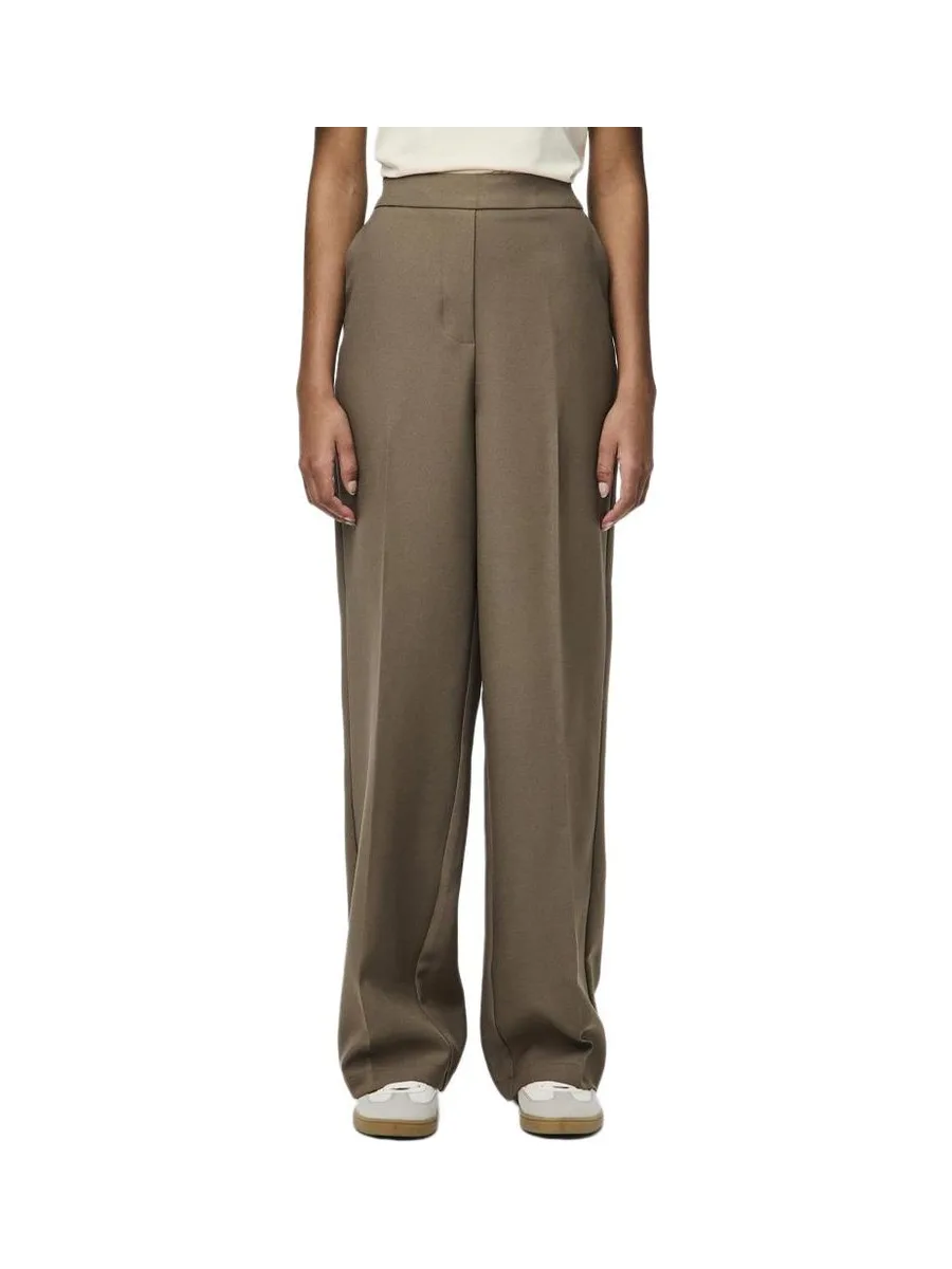 Pantalon fluide Marron Femme Pieces Neva 2