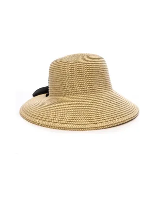 Chapeau de Paille Noir Femme Via Lorenzo Bohème 2