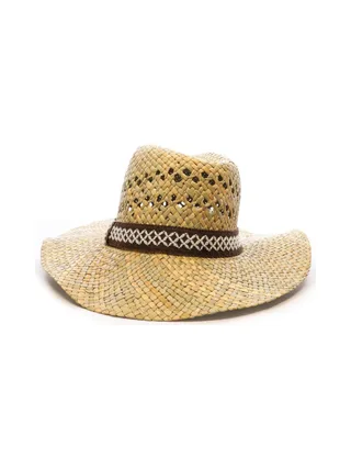 Chapeaux de Paille Mixte Via Lorenzo Fedora Naturel 2