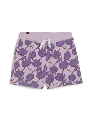 Short Mauve Fille Puma Blossom 1
