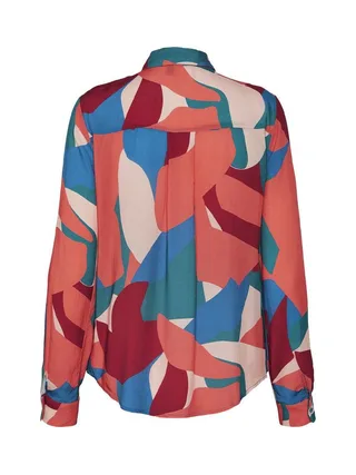 Chemise Bleu/Orange Femme Pieces Anisty 2