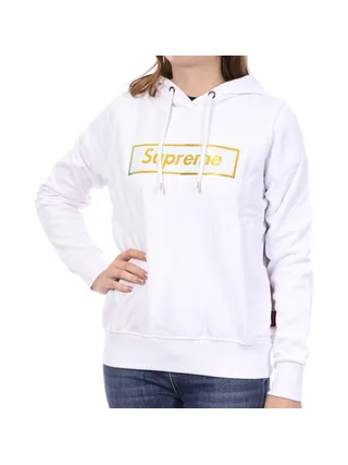 Sweat à capuche Blanc Femme Supreme Grip Inga 1