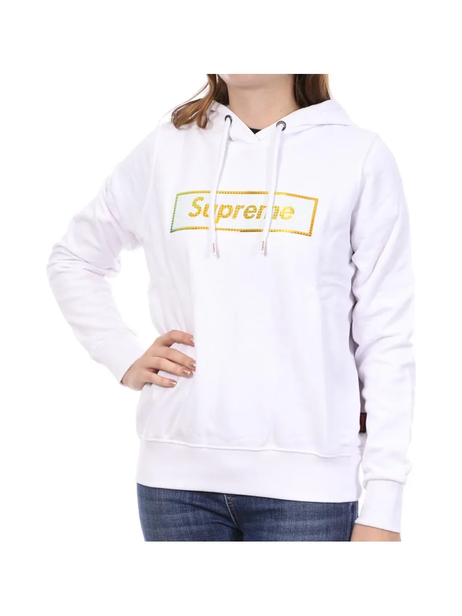 Sweat à capuche Blanc Femme Supreme Grip Inga 2