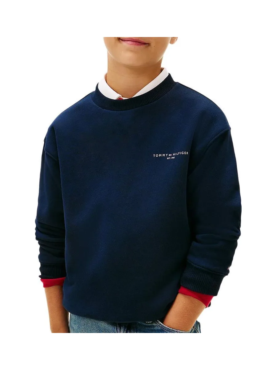 Sweat Marine Garçon Tommy Hilfiger Mini Corp 1