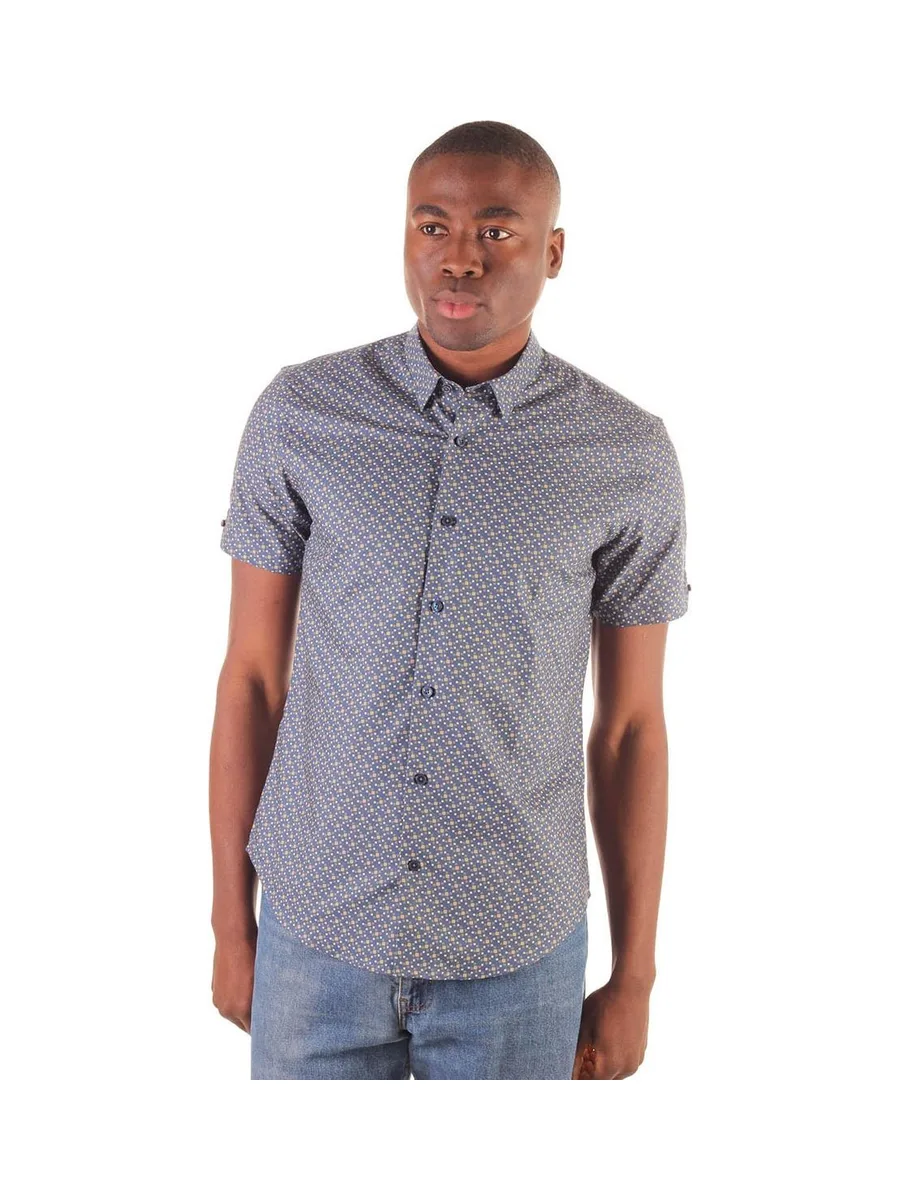 Chemise BEN SHERMAN à imprimé carré délavé 10