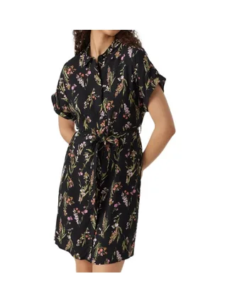 Robe Chemise Noire Femme Vero Moda Easy 1