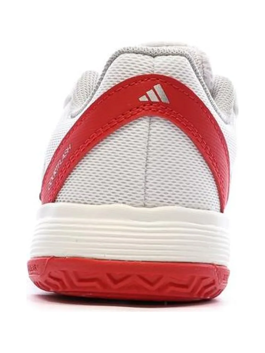 Chaussures de tennis Blanches/Rouges Garçon Adidas Courtflash 4