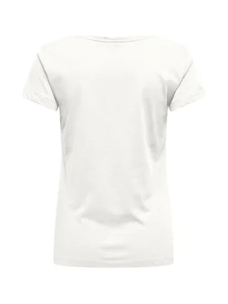 T-Shirt Blanc/Noir Femme JDY Paris 2