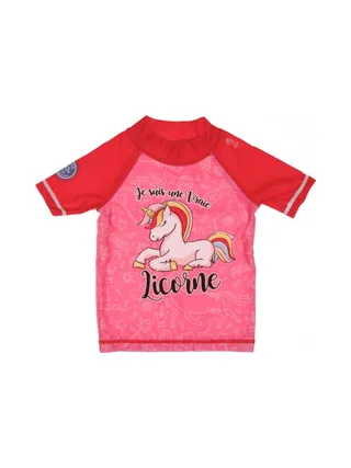 Lycra anti UV Rose Fille Arclo Licorne 1