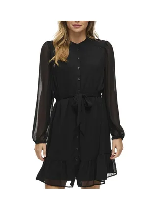 Robe Noire Femme Vila Falia 1