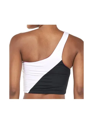 Haut de maillot de bain Blanc/Noir/Rose Femme Nike NESSC259 2