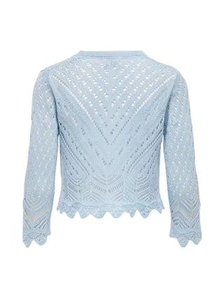 Cardigan Bleu Femme JDY Sun 3/4 Cropped 3