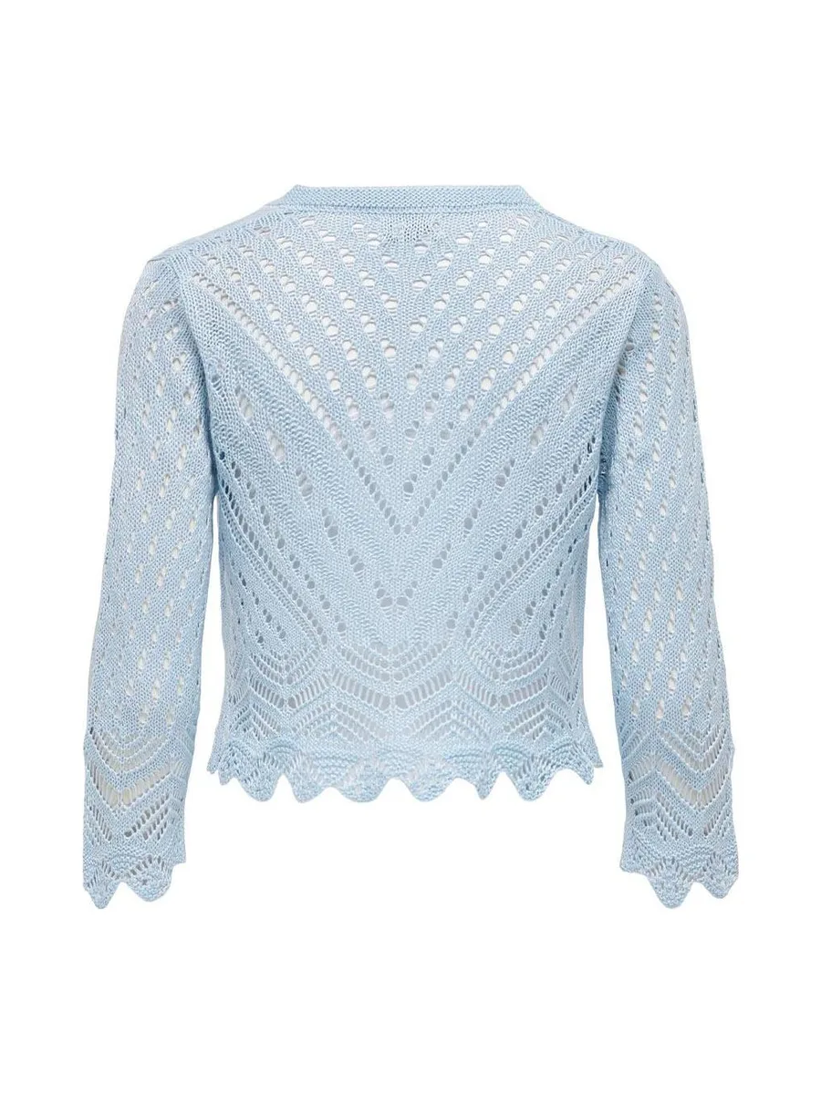 Cardigan Bleu Femme JDY Sun 3/4 Cropped 4