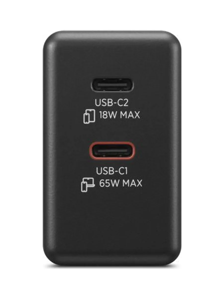 Lenovo Dual USB-C 65W GaN Charger Black 3