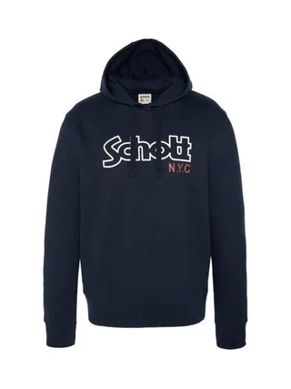Sweat à capuche Marine Homme Schott Vintage 1